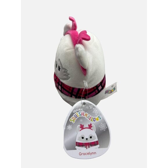 Squishmallow Gracelynn the Arctic Fox 4.5 Christmas Holiday Plush Stuffed Animal - Picture 8 of 10